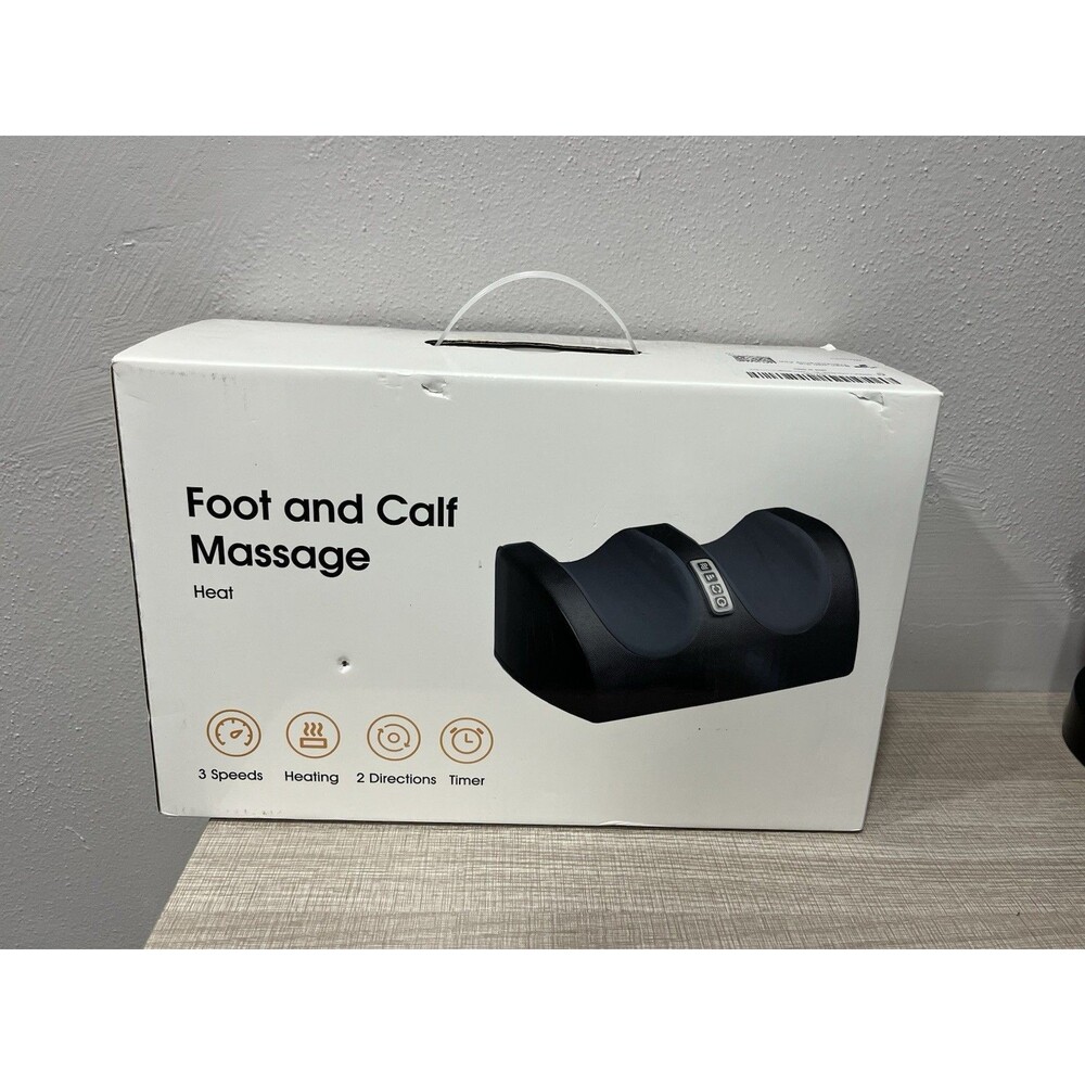 LINGTENG Shiatsu Foot and Calf Massager Machine with Heat Deep Kneading NEW